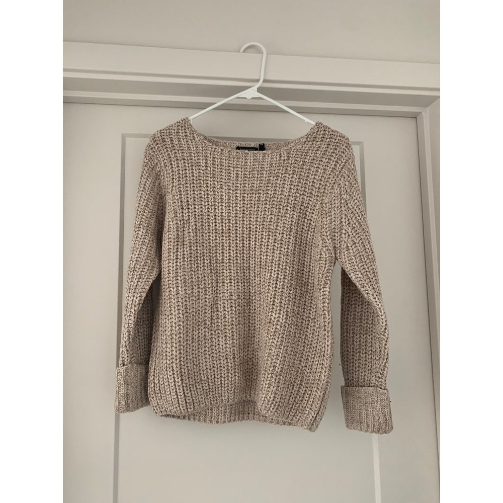 Womens Gray Pullover Sweater Medium